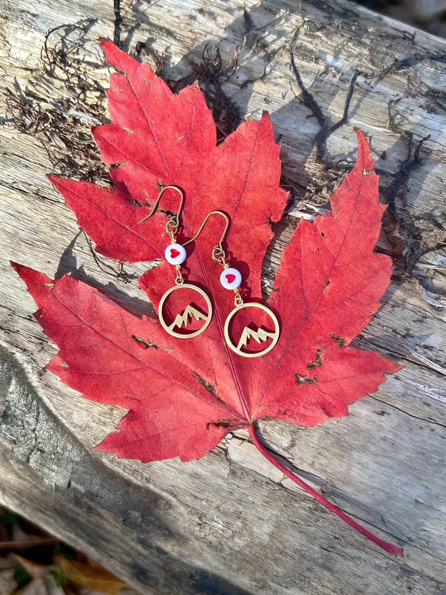 Jasper Vibes ❤️  Brass Earrings